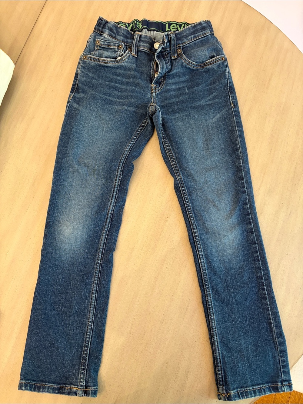 Levi's Boys Adjustable waist Dark Blue Skinny Jeans size 8REG
